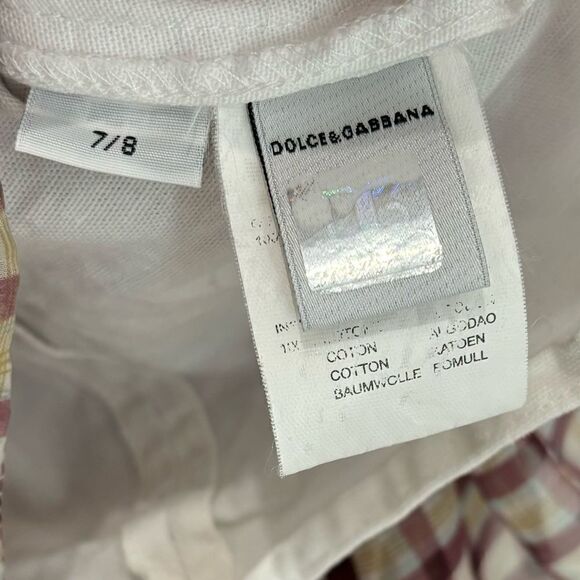 GOLCE & GABBANA Junior silk plaid Dress - Picture 5 of 9